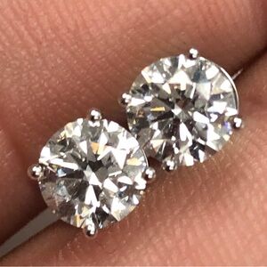 2.02ct Total VS clarity EF color Lab grown diamond stud earring “on sales”